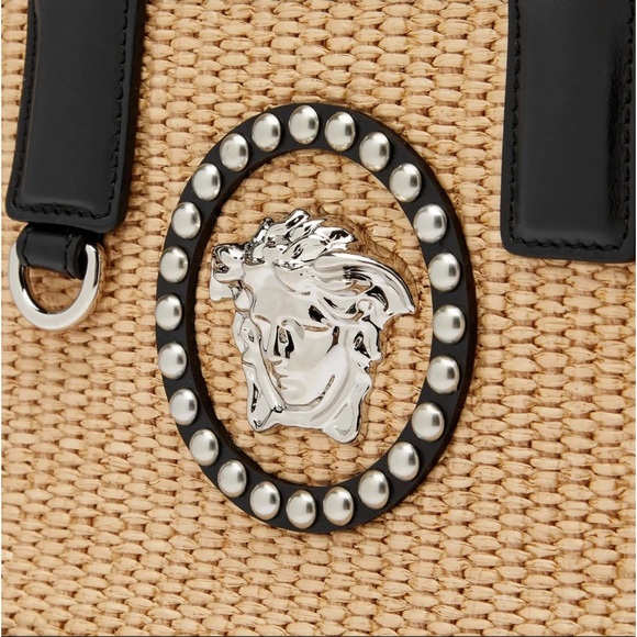 🌟SOLD🌟 NWT Versace Raffia Tote Bag - Picture 7 of 12